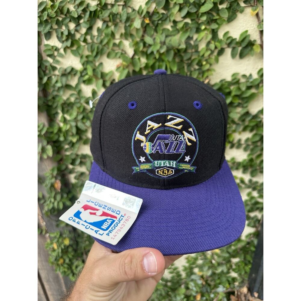 Vintage NWTS Drew Pearson Wool Utah Jazz Snapback Hat